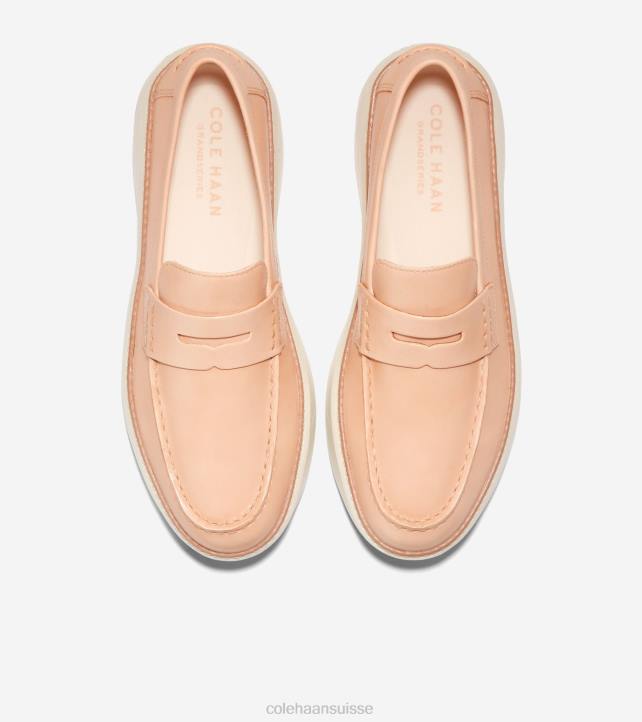 Cole Haan grandpro topspin penny mocassins Hommes PJ6N289 orge beige-ivoire chaussure