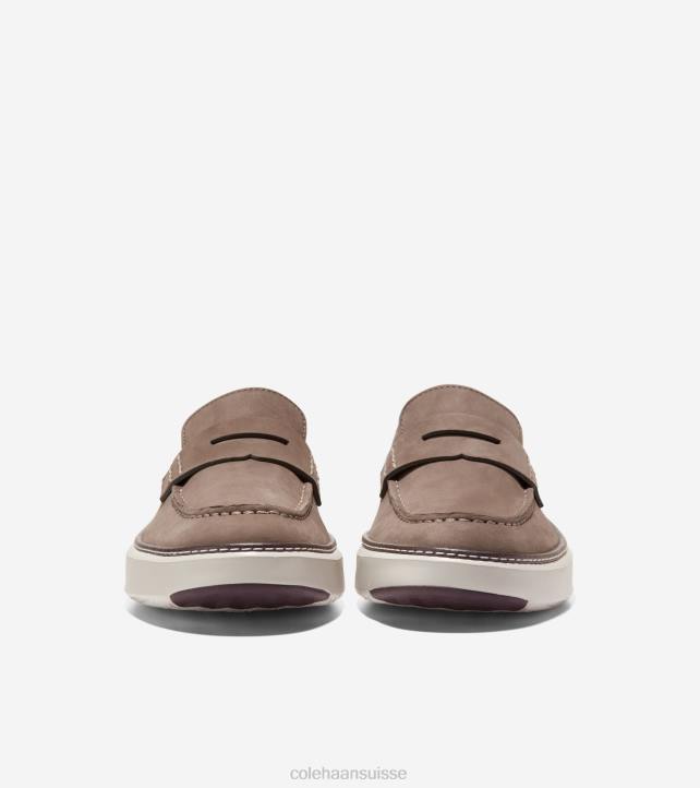 Cole Haan grandpro topspin penny mocassins Hommes PJ6N291 truffe-bouleau argenté stitchlite chaussure