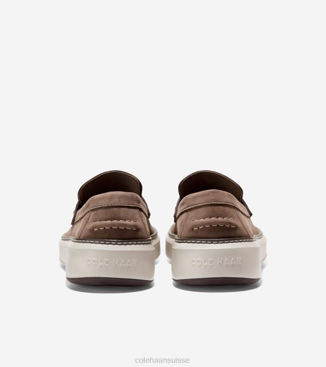 Cole Haan grandpro topspin penny mocassins Hommes PJ6N291 truffe-bouleau argenté stitchlite chaussure