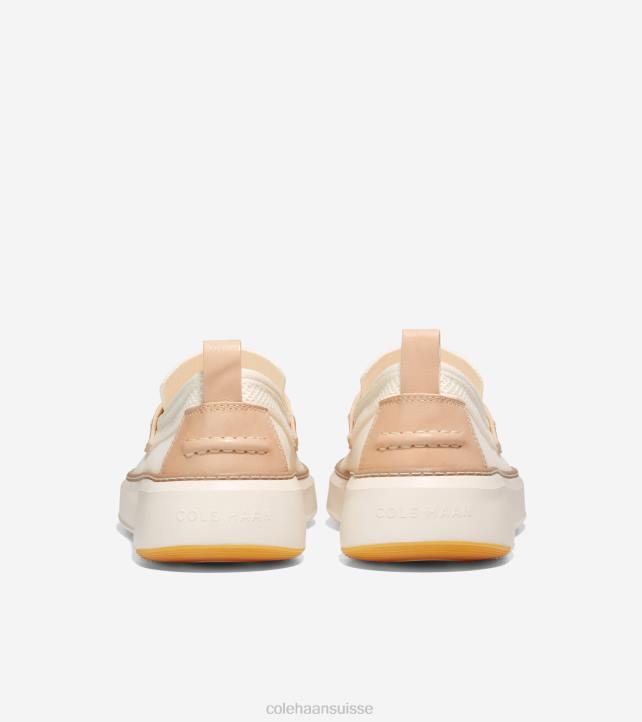 Cole Haan grandpro topspin penny mocassins Hommes PJ6N318 stitchlite ivoire-beige orge chaussure