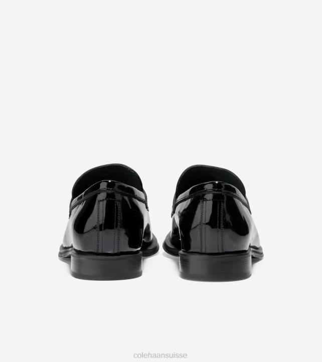 Cole Haan mocassins classiques modernes Hommes PJ6N448 vernis noir chaussure