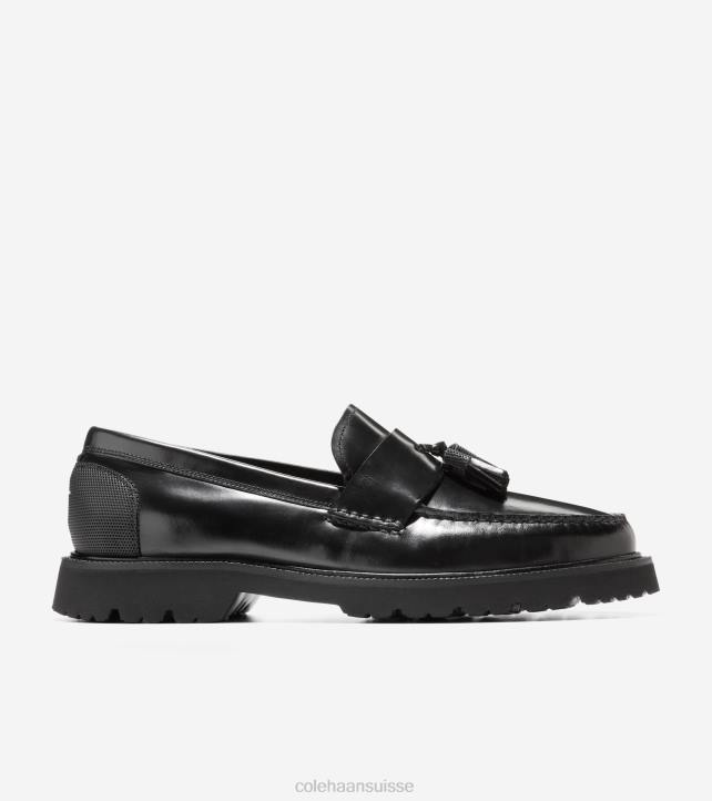Cole Haan mocassins à pampilles american classics Hommes PJ6N449 brossage noir chaussure