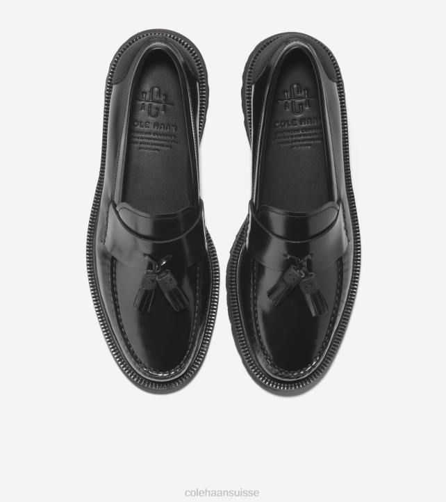 Cole Haan mocassins à pampilles american classics Hommes PJ6N449 brossage noir chaussure