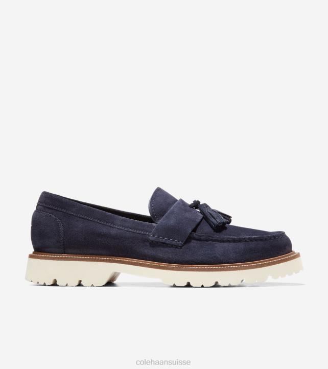 Cole Haan mocassins à pampilles american classics Hommes PJ6N451 blazer-aigrette marine chaussure