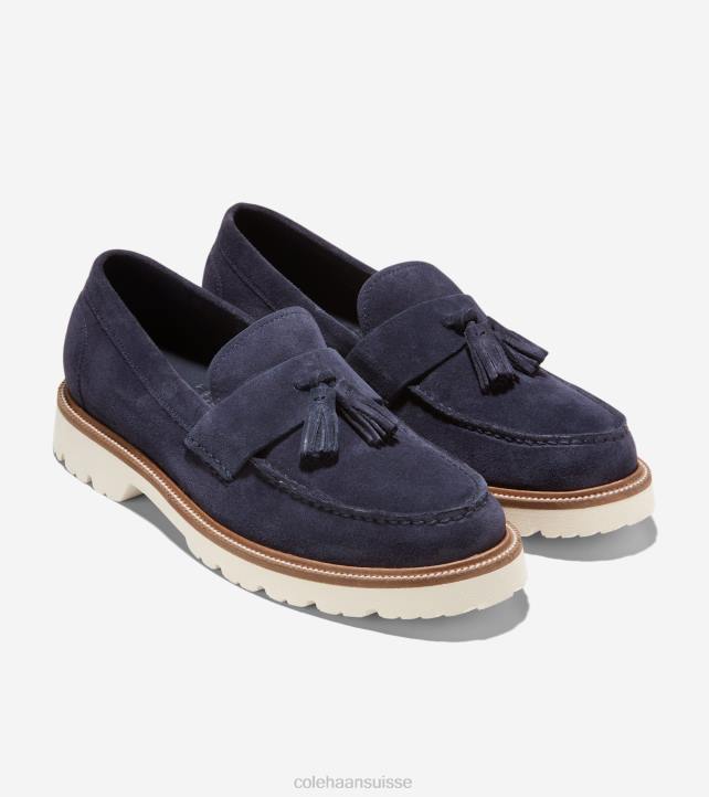 Cole Haan mocassins à pampilles american classics Hommes PJ6N451 blazer-aigrette marine chaussure