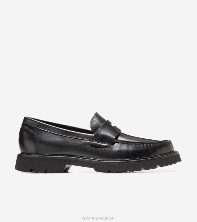 Cole Haan mocassins penny classiques américains Hommes PJ6N373 noir chaussure