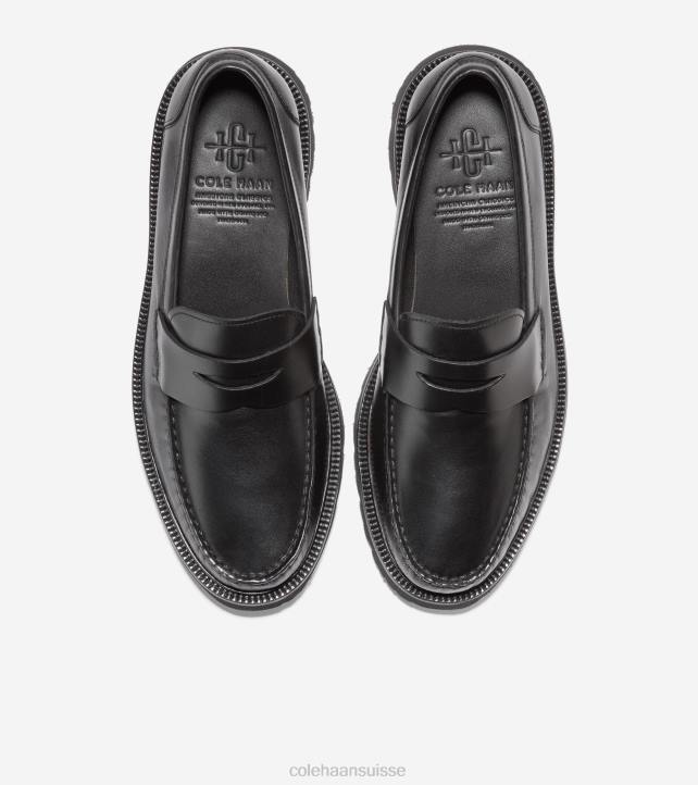 Cole Haan mocassins penny classiques américains Hommes PJ6N373 noir chaussure