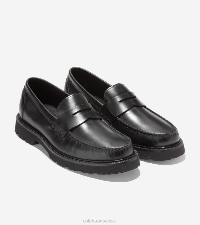 Cole Haan mocassins penny classiques américains Hommes PJ6N373 noir chaussure
