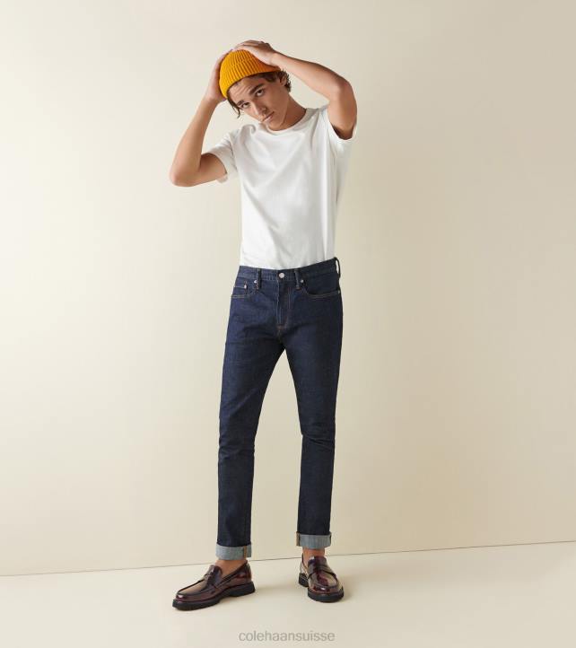 Cole Haan mocassins penny classiques américains Hommes PJ6N376 profond bordeaux-noir chaussure