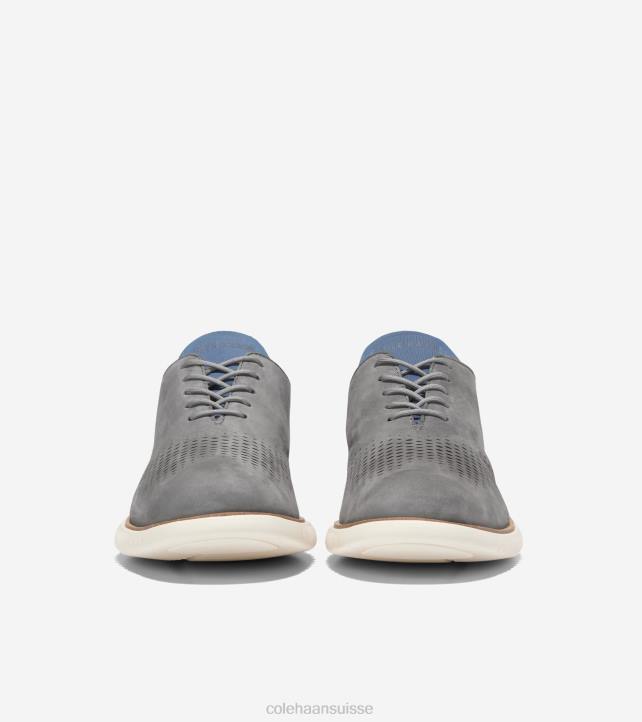 Cole Haan 2.zerogrand laser bout d'aile oxford Hommes PJ6N268 toits de la ville-enseigne bleu-ivoire chaussure