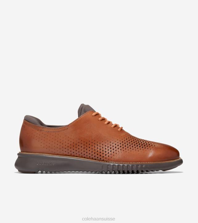 Cole Haan 2.zerogrand laser bout d'aile oxford Hommes PJ6N270 tan-java britannique chaussure