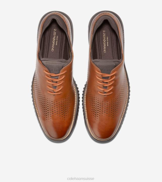 Cole Haan 2.zerogrand laser bout d'aile oxford Hommes PJ6N270 tan-java britannique chaussure