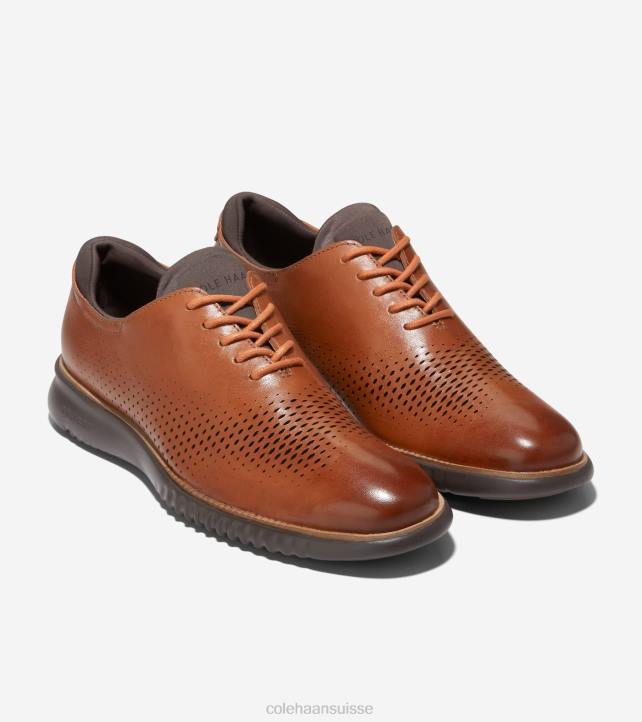 Cole Haan 2.zerogrand laser bout d'aile oxford Hommes PJ6N270 tan-java britannique chaussure