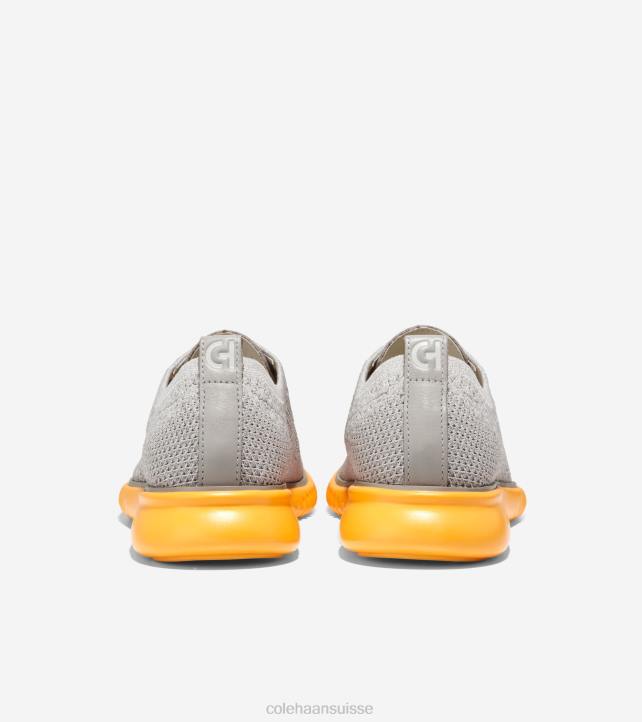 Cole Haan 2.zerogrand oxford Hommes PJ6N274 point de fusion bouleau argenté-paloma-or chaussure