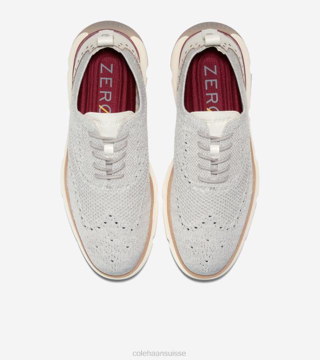 Cole Haan 4.zérogrand oxford Hommes PJ6N361 bouleau argenté-paloma stitchlite chaussure