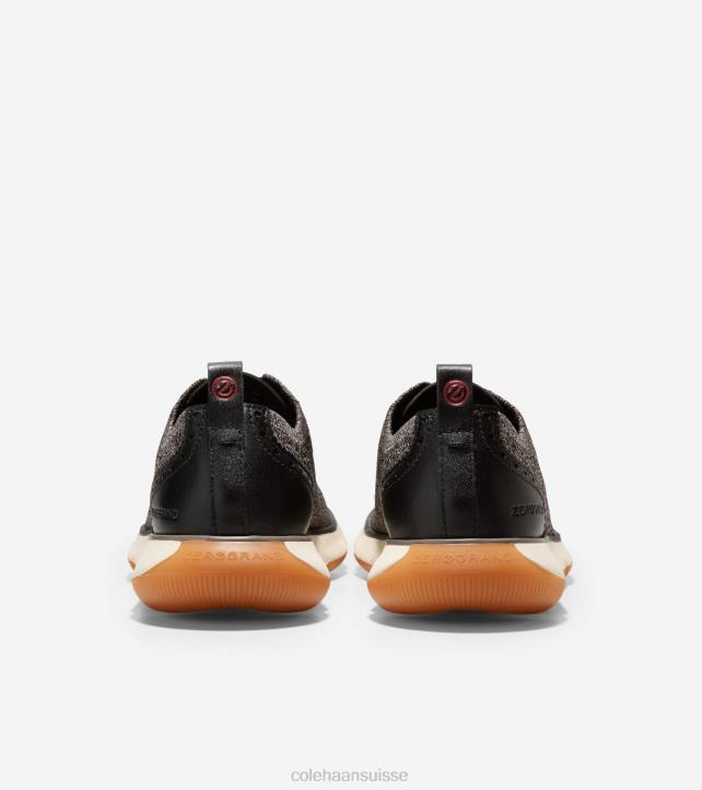 Cole Haan 4.zérogrand oxford Hommes PJ6N362 stitchlite noir-ivoire-gomme chaussure