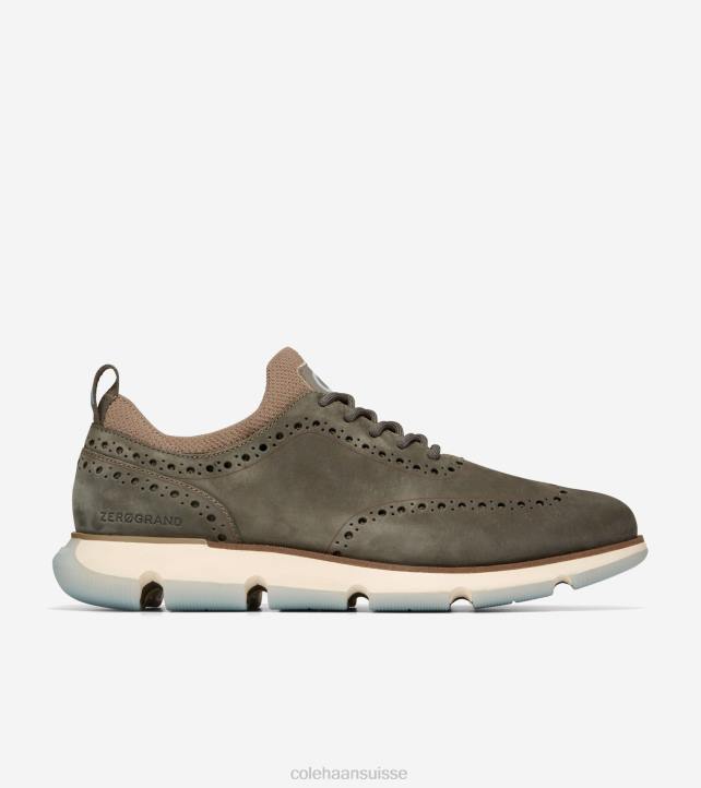 Cole Haan 4.zerogrand bout d'aile oxford Hommes PJ6N368 feuille de thé-dune-oxford bleu chaussure