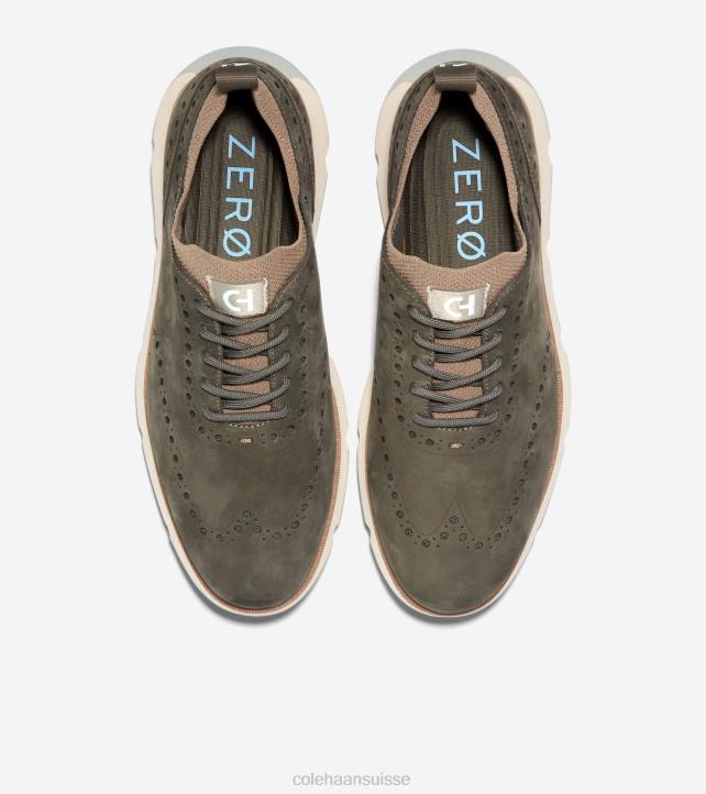 Cole Haan 4.zerogrand bout d'aile oxford Hommes PJ6N368 feuille de thé-dune-oxford bleu chaussure