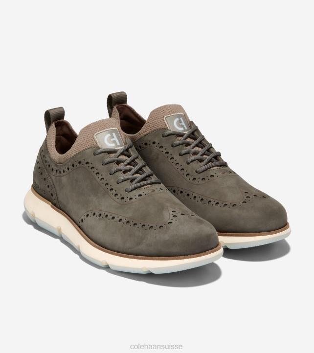 Cole Haan 4.zerogrand bout d'aile oxford Hommes PJ6N368 feuille de thé-dune-oxford bleu chaussure