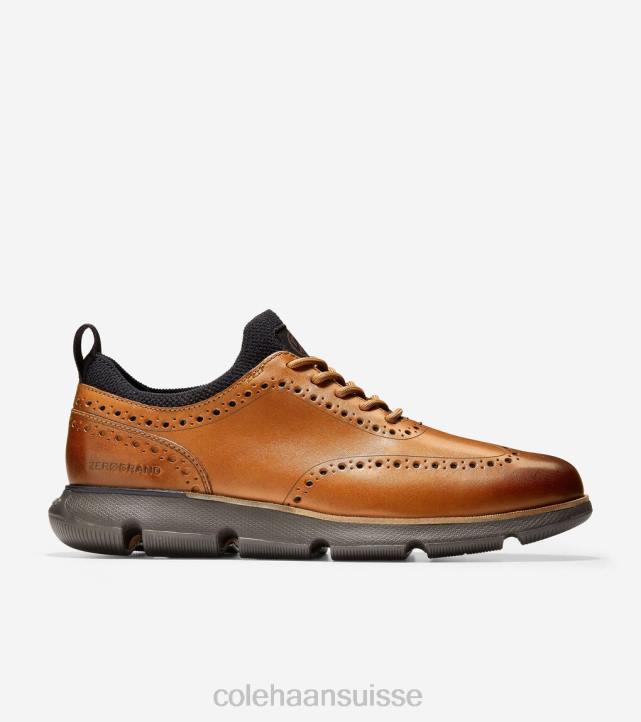 Cole Haan 4.zerogrand bout d'aile oxford Hommes PJ6N371 tan-java britannique chaussure