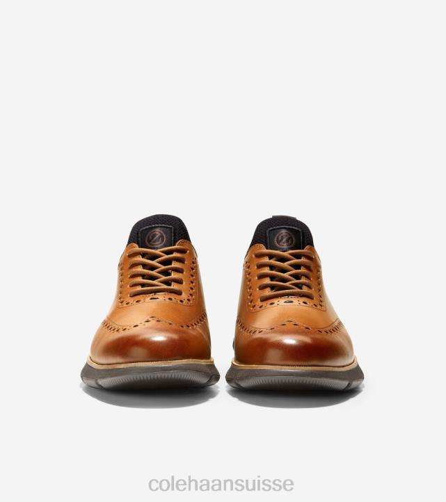 Cole Haan 4.zerogrand bout d'aile oxford Hommes PJ6N371 tan-java britannique chaussure