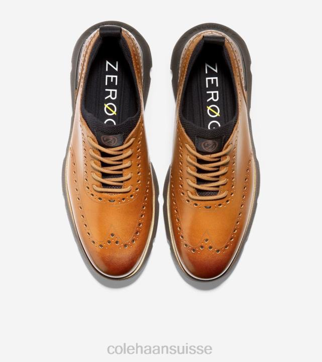 Cole Haan 4.zerogrand bout d'aile oxford Hommes PJ6N371 tan-java britannique chaussure