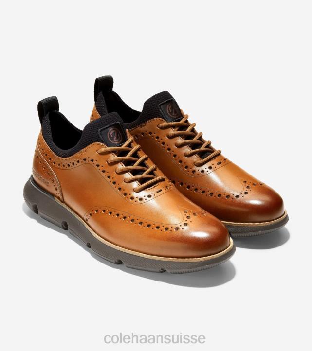 Cole Haan 4.zerogrand bout d'aile oxford Hommes PJ6N371 tan-java britannique chaussure