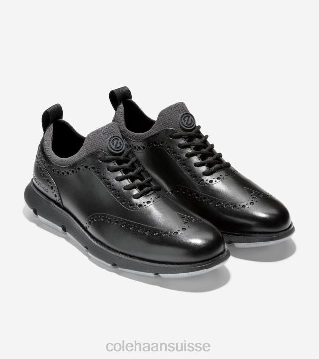 Cole Haan 4.zerogrand bout d'aile oxford Hommes PJ6N372 noir chaussure