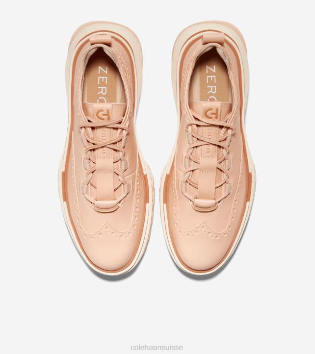 Cole Haan 5.zerogrand bout d'aile oxford Hommes PJ6N299 orge beige-ivoire chaussure