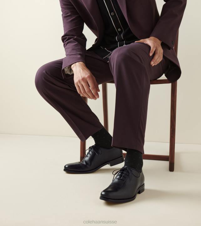 Cole Haan bout d'aile du grand laser de washington oxford Hommes PJ6N419 Cuir noir chaussure