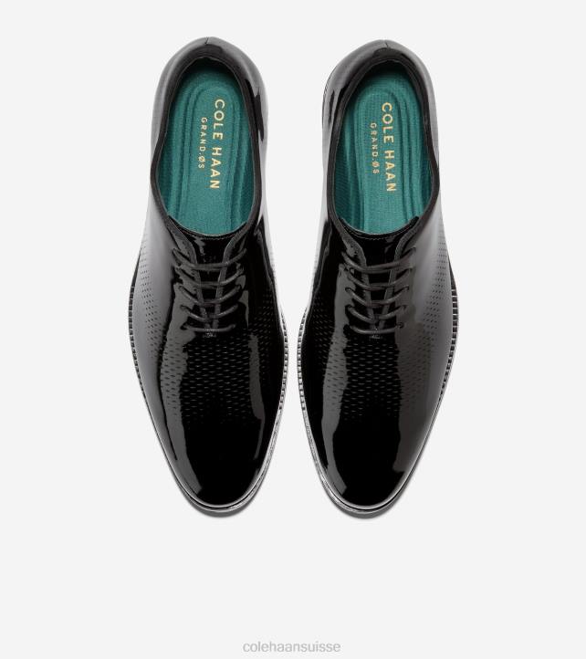 Cole Haan bout d'aile du grand laser de washington oxford Hommes PJ6N422 vernis noir chaussure