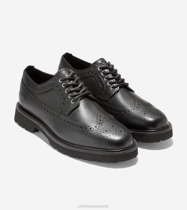 Cole Haan classiques américains longwing oxford Hommes PJ6N389 noir chaussure