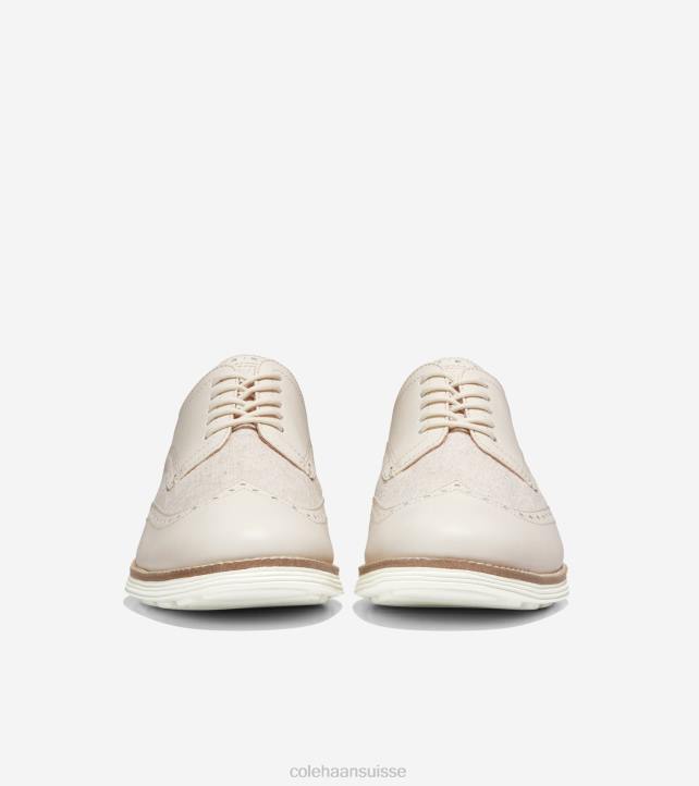 Cole Haan originalgrand oxford à bout d'aile Hommes PJ6N283 bleu cornouailles-ivoire chaussure