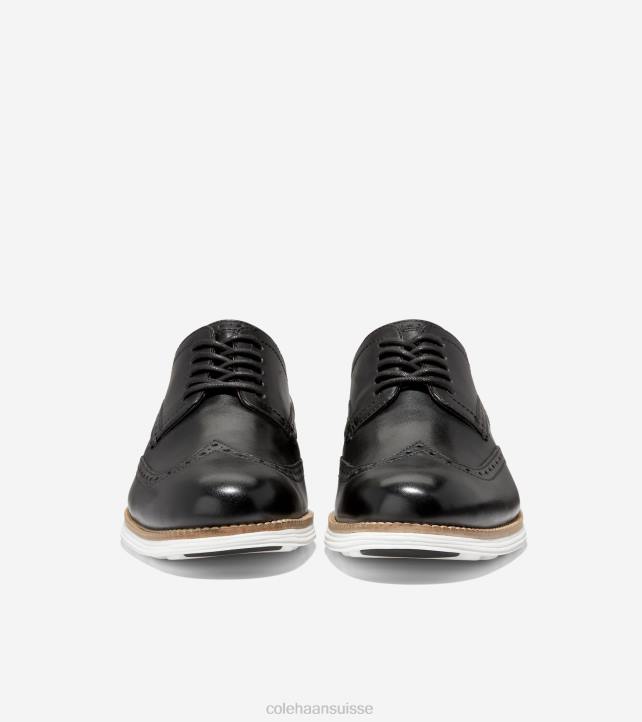 Cole Haan originalgrand oxford à bout d'aile Hommes PJ6N284 noir blanc chaussure