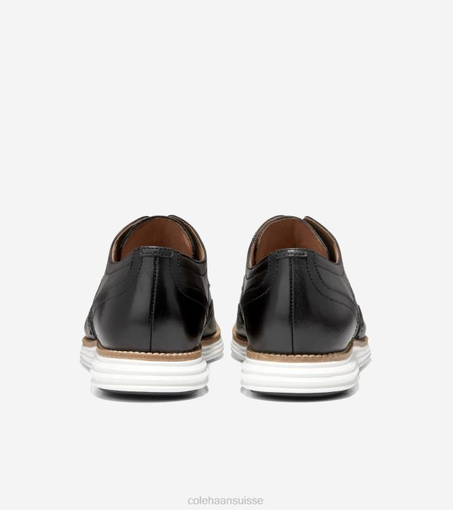 Cole Haan originalgrand oxford à bout d'aile Hommes PJ6N284 noir blanc chaussure