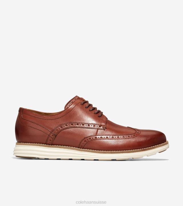 Cole Haan originalgrand oxford à bout d'aile Hommes PJ6N285 woodbury-ivoire chaussure