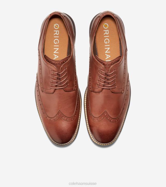 Cole Haan originalgrand oxford à bout d'aile Hommes PJ6N286 woodbury-java chaussure