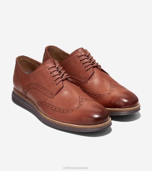 Cole Haan originalgrand oxford à bout d'aile Hommes PJ6N286 woodbury-java chaussure