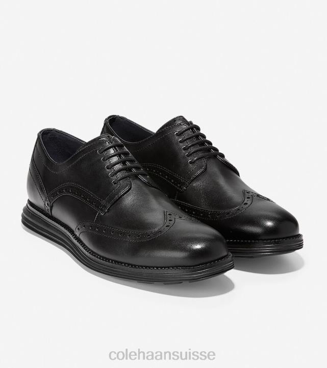 Cole Haan originalgrand oxford à bout d'aile Hommes PJ6N287 noir chaussure