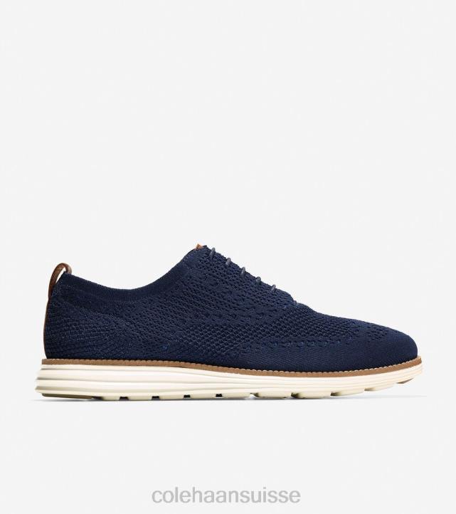 Cole Haan originalgrand oxford à bout d'aile Hommes PJ6N391 stitchlite-ivoire marine chaussure