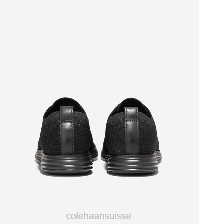 Cole Haan originalgrand oxford à bout d'aile Hommes PJ6N393 point de suture noir chaussure