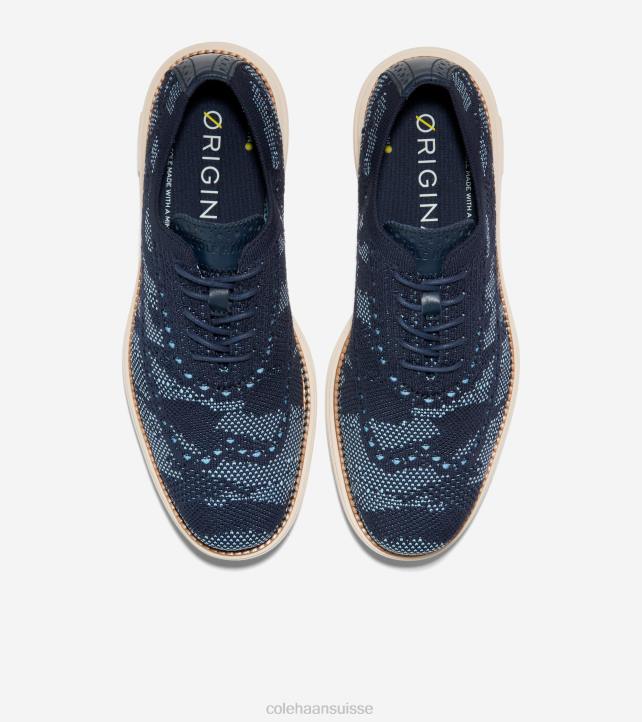 Cole Haan originalgrand remasterisé bout d'aile oxford Hommes PJ6N445 blazer bleu marine camo stitchlite chaussure