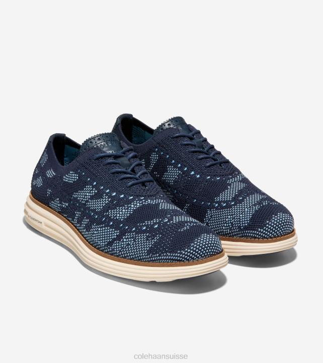 Cole Haan originalgrand remasterisé bout d'aile oxford Hommes PJ6N445 blazer bleu marine camo stitchlite chaussure