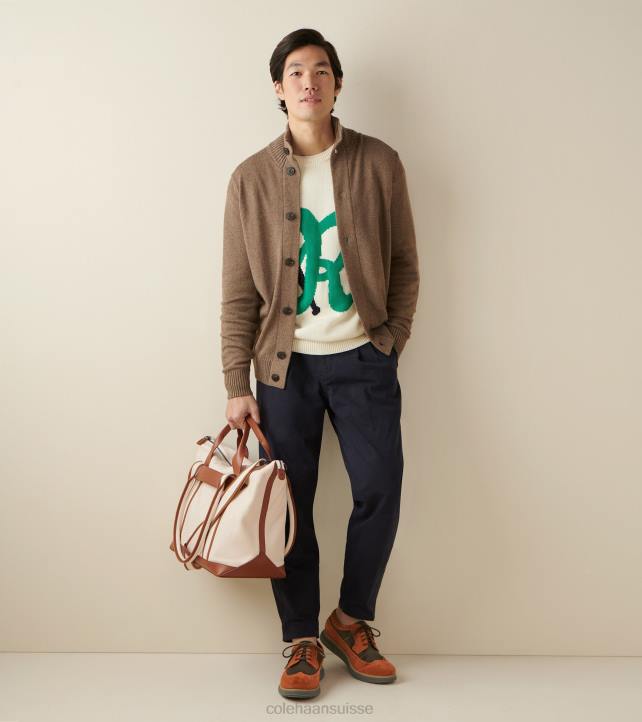 Cole Haan originalgrand remasterisé longwing oxford Hommes PJ6N325 brun rouge-chocolat noir-olive profonde chaussure