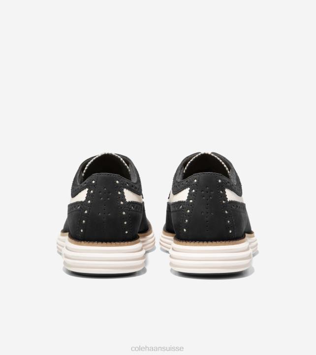 Cole Haan originalgrand remasterisé longwing oxford Hommes PJ6N326 noir-ivoire chaussure