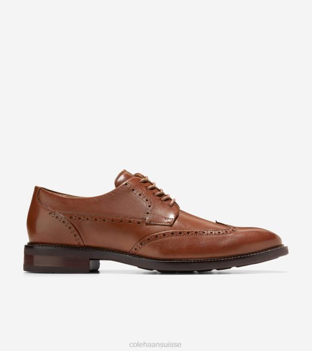 Cole Haan oxford à bout d'aile warren Hommes PJ6N463 bronzage britannique chaussure