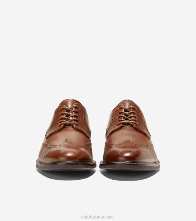 Cole Haan oxford à bout d'aile warren Hommes PJ6N463 bronzage britannique chaussure
