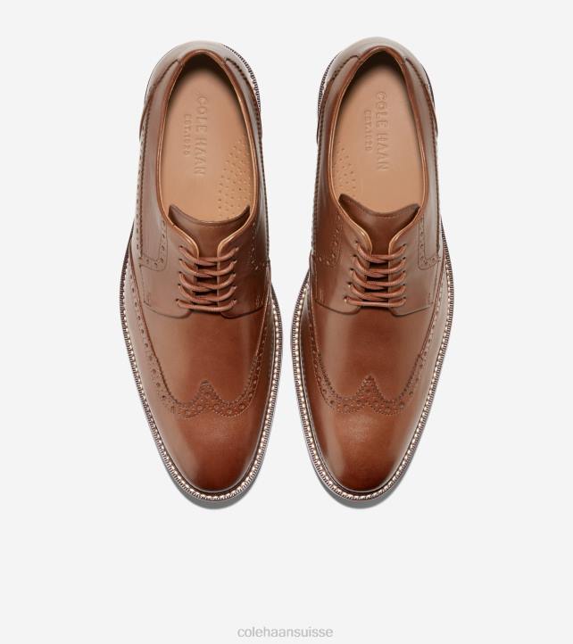 Cole Haan oxford à bout d'aile warren Hommes PJ6N463 bronzage britannique chaussure