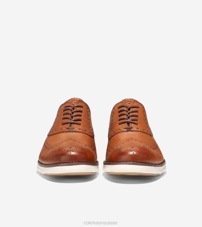 Cole Haan oxford à bout d'aile zerogrand Hommes PJ6N395 bronzage britannique chaussure