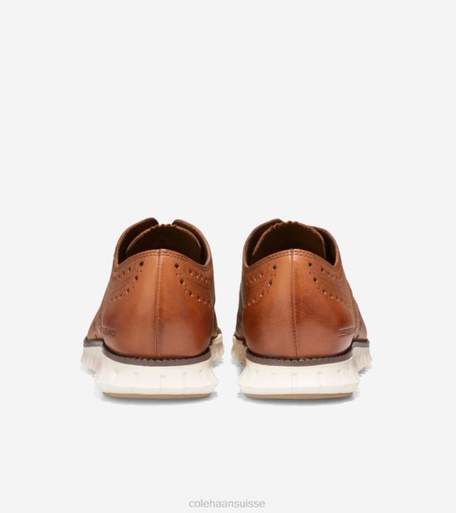 Cole Haan oxford à bout d'aile zerogrand Hommes PJ6N395 bronzage britannique chaussure
